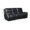 Alexandria Chocolate Leather Power Reclining Living Room Set