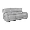 Alexandria Stone Leather Power Reclining Living Room Set