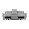 Alexandria Stone Leather Power Reclining Living Room Set