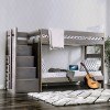 Ampelios Twin over Twin Bunk Bed (Gray)