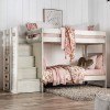 Ampelios Twin over Twin Bunk Bed (White)