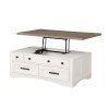 Americana Modern Occasional Table Set w/ Lift Top Table (Cotton)