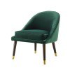 Avalon Velvet Accent Chair (Green)