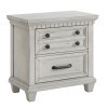 McCoy 2-Drawer Nightstand w/ USB (Antique White)