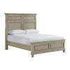 Whit-Ash Light Grey Panel Bed