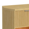 Sylvie Natural Upholstered Panel Bed
