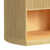 Sylvie Natural Upholstered Panel Bed