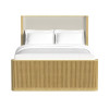 Sylvie Natural Upholstered Panel Bed