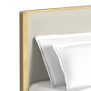 Sylvie Natural Upholstered Panel Bed