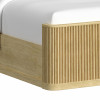 Sylvie Natural Upholstered Panel Bed