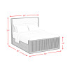 Sylvie Natural Upholstered Panel Bed