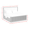 Sylvie Natural Upholstered Panel Bed