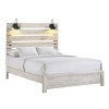 Fort Worth Bed w/ Lights (White)