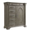 Kings Court 1 Door and 7-Drawer Chest (Grey)