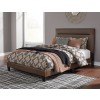 Adelloni Modern Brown Upholstered Bed