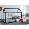 Flannibrook Twin House Bed Frame (Black)