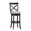 White X-Back Wooden Counter Stool