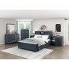 Sloane Navy Blue Youth Bookcase Bedroom Set