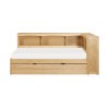 Bartly Twin Bookcase Corner Bed w/ Trundle