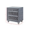 Cameo Grey Tufted Upholstered Bed