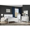 Louis Philip Youth Sleigh Bedroom Set (White)