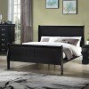 Louis Philip Youth Sleigh Bed (Black)