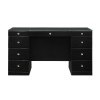 Avery Vanity Executive Desk (Black)