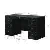 Avery Vanity Executive Desk (Black)