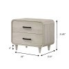 Nyomi White Upholstered Bed