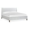 Lindon White Upholstered Island Bed