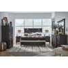 Sierra Lighted Panel Bedroom Set w/ Bench Footboard Bed
