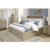 Calmoro Gray Wash Bookcase Bedroom Set