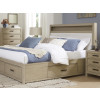 Calmoro Gray Wash Bookcase Bedroom Set