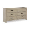 Calmoro Gray Wash Bookcase Bedroom Set