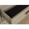 Calmoro Gray Wash Bookcase Bedroom Set
