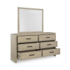 Calmoro Gray Wash Bookcase Bedroom Set
