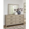 Calmoro Gray Wash Bookcase Bedroom Set