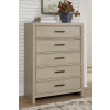 Calmoro Gray Wash Bookcase Bedroom Set