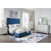 Coralayne Blue Upholstered Bedroom Set