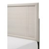 Charlie Lustrous White Panel Bed