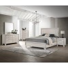 Charlie Lustrous White Panel Bedroom Set