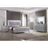 Valentino Panel Bedroom Set (Silver)