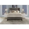 Angel Himalaya Charcoal Upholstered Bed