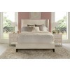 Angel Himalaya Ivory Upholstered Bed
