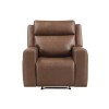 Barron Brown Manual Reclining Living Room Set