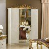 Barocco 4 Door Wardrobe (Ivory and Gold)