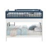 Farah Twin over Full Bunk Bed (Navy Blue/ White)