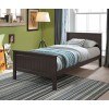 Bungalow Twin Panel Bed (Chocolate)
