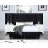 Damazy Upholstered Wall Bed (Black)