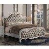 Versailles II Upholstered Panel Bed (Bone White)
